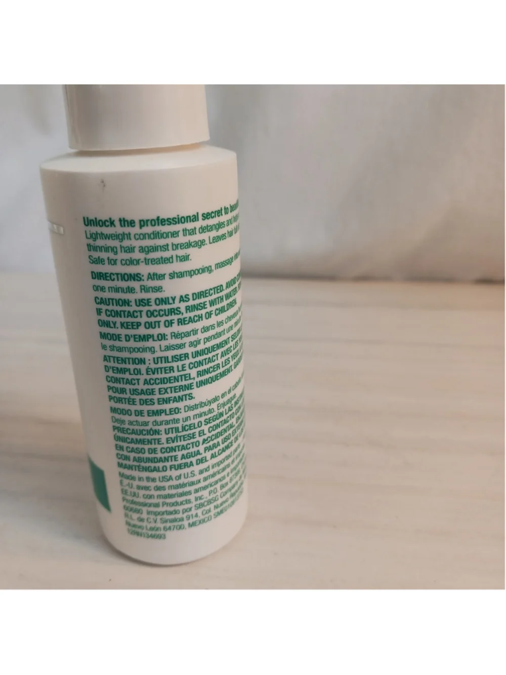 Ion Thickening Solutions Conditioner 100% Vegan 3 Oz Travel